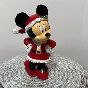 Disney Minnie Mouse Resin Christmas Figure NWT